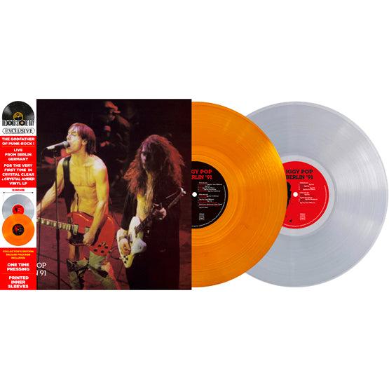 Iggy Pop - Berlin 91 (Amber + Clear Vinyls) (RSD 2022) - Limited RSD 2022