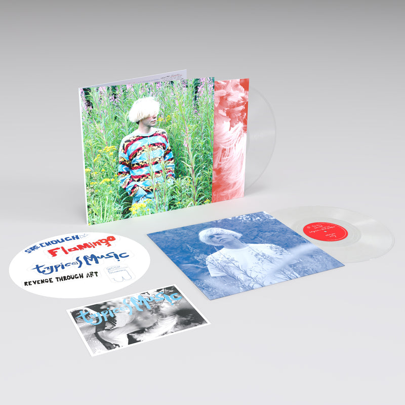 Tim Burgess - Typical Music – Clear Vinyl LP in Gatefold Sleeve with Alternative Art , sticker and signed print DINKED EXCLUSIVE 201