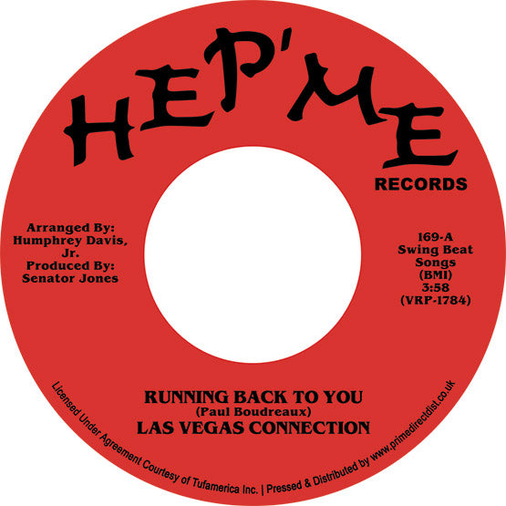 Las Vegas Connection - Running Back To You / Can't Nobody Love Me Like You Do - Limited RSD 2022