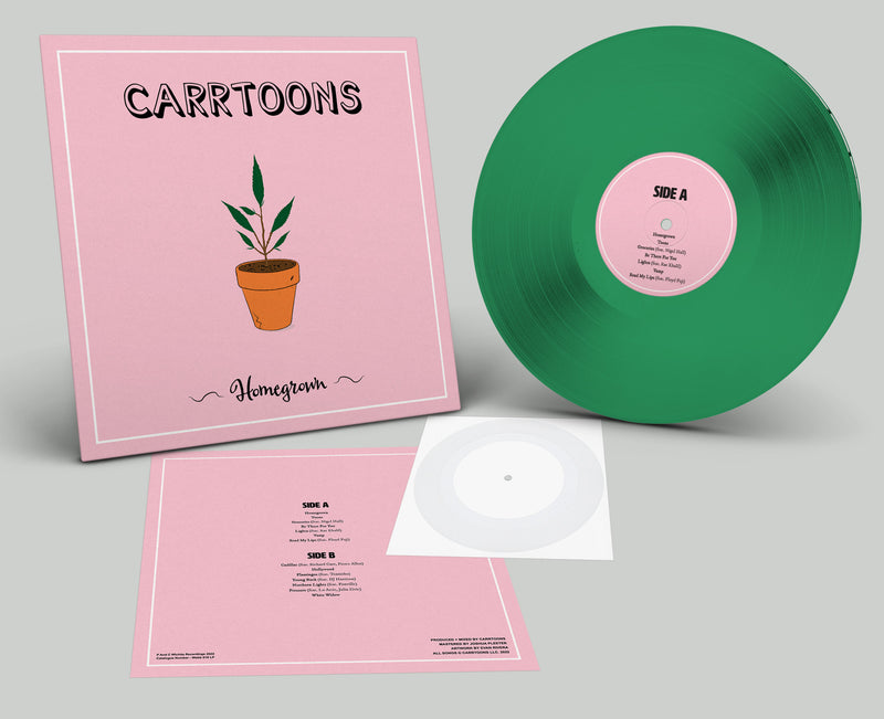 Carrtoons - Homegrow: Limited Opaque Green Vinyl LP + Bonus Flexi Disc Dinked Exclusive 181