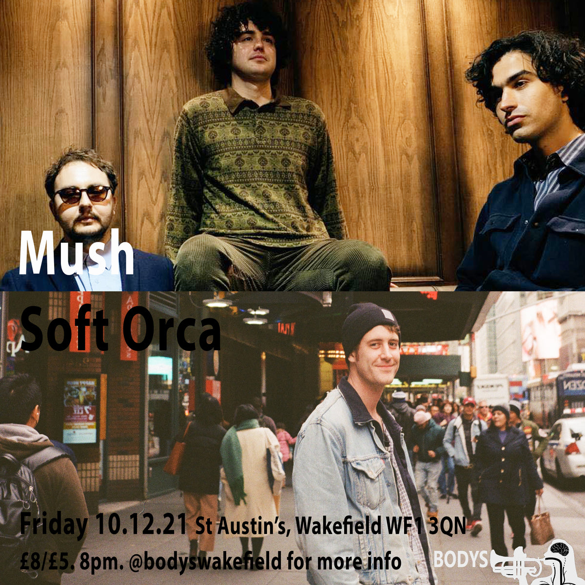 Mush + Soft Orca 10/12/21 @ St Austin's Community Theatre, Wakefield
