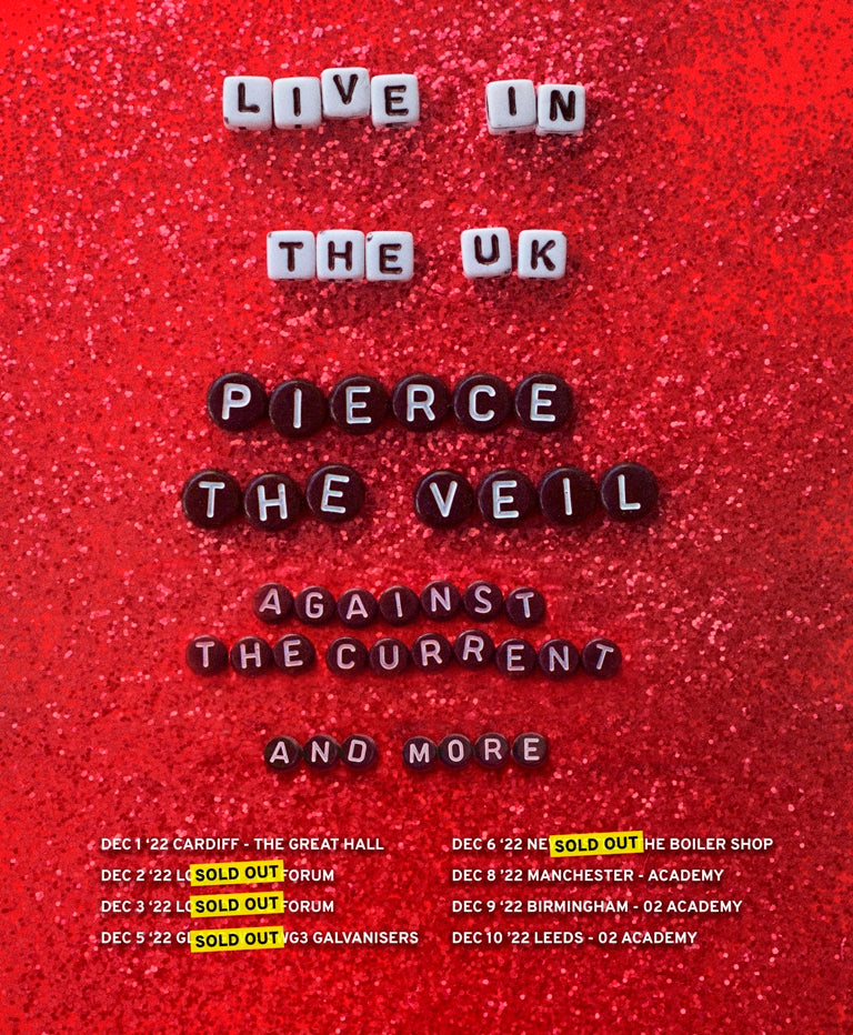 Pierce The Veil 10/12/22 @ O2 Academy Leeds (Stalls-Standing)