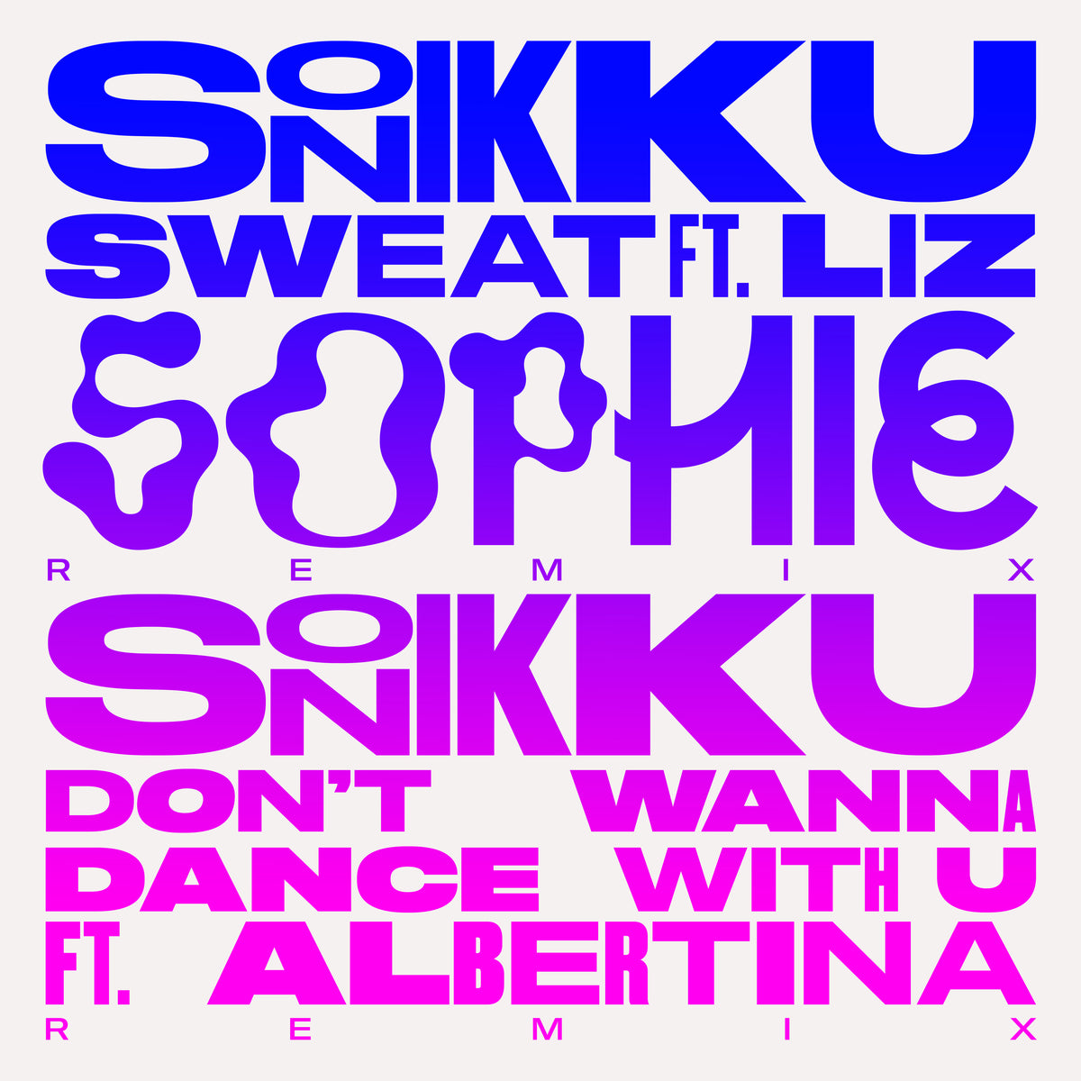 Sonikku - Sweat (SOPHIE Remix): Clear Vinyl 12"