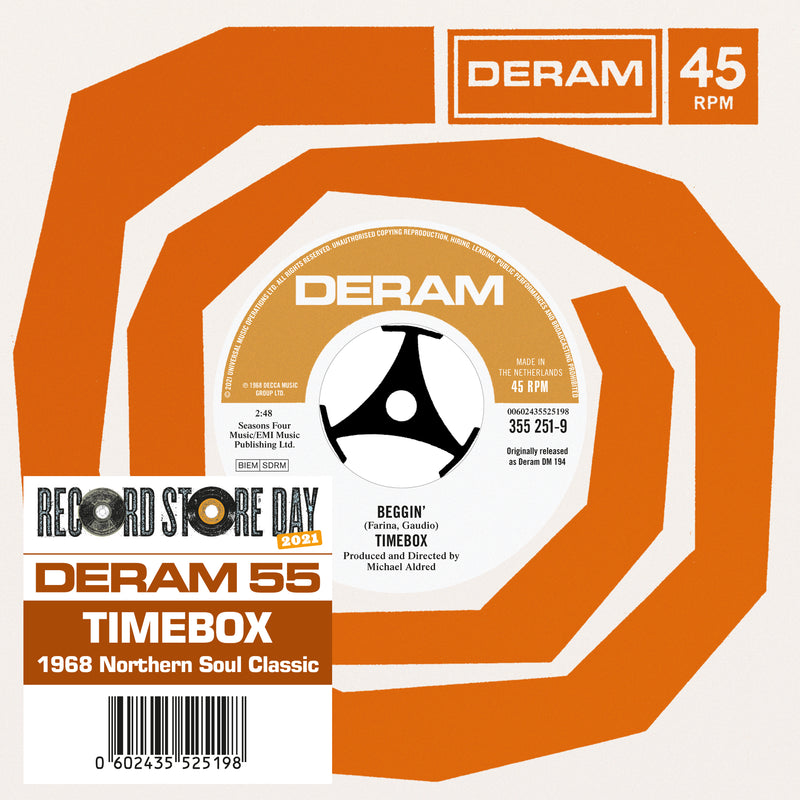 Timebox - ‘Beggin’’ b/w ‘Girl Don’t Make Me Wait’: 7" Single Limited RSD 2021