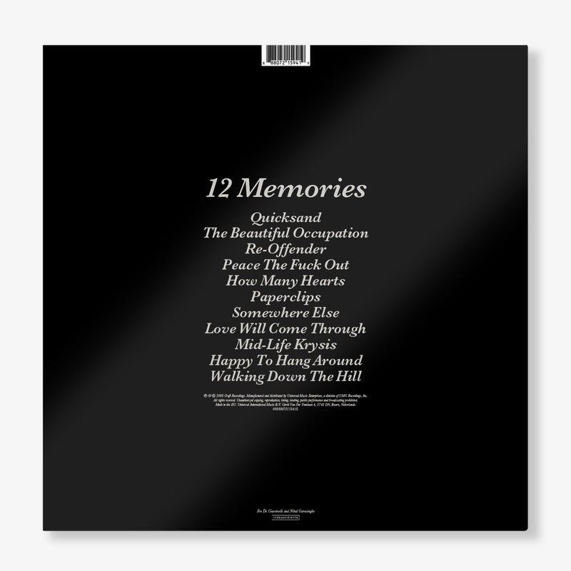 Travis - 12 Memories: White LP + Signed Postcard Set