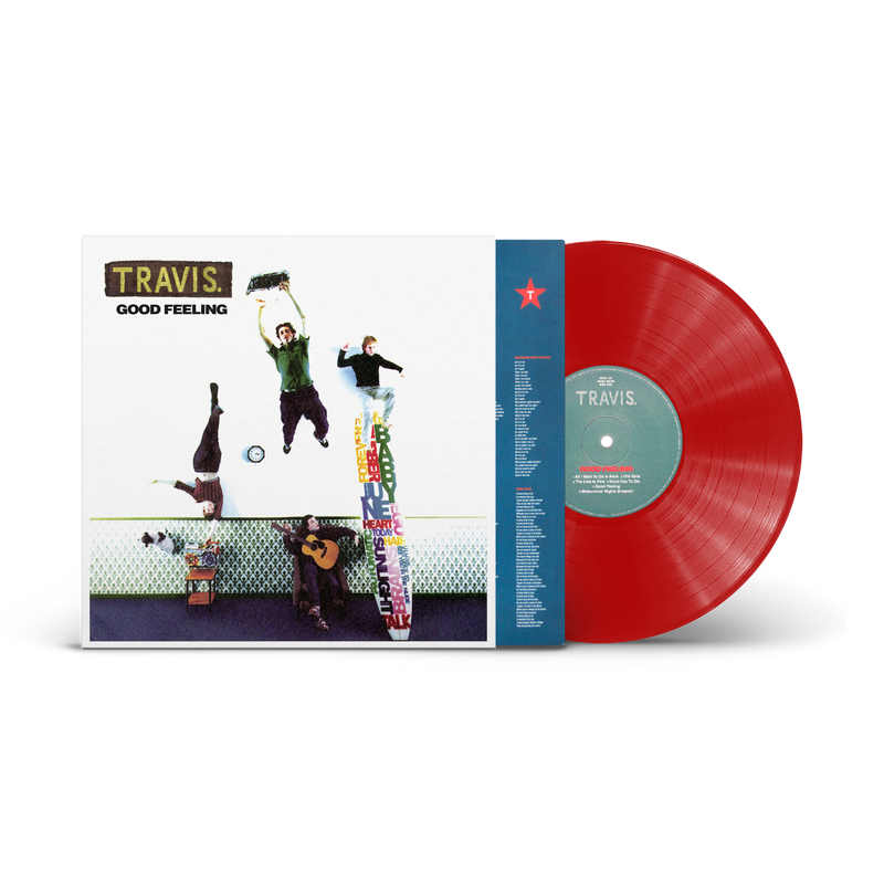 Travis - Good Feeling: Vinyl LP: Red Vinyl + Signed Postcard Set