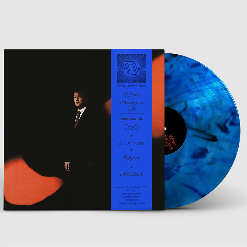 Totally Enormous Extinct Dinosaurs - When The Lights Go: Limited Marbled Blue Double Vinyl LP + Art Print & Obi DINKED EXCLUSIVE 187