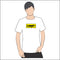 Crash Records Leeds - T Shirt: White with yellow-black print