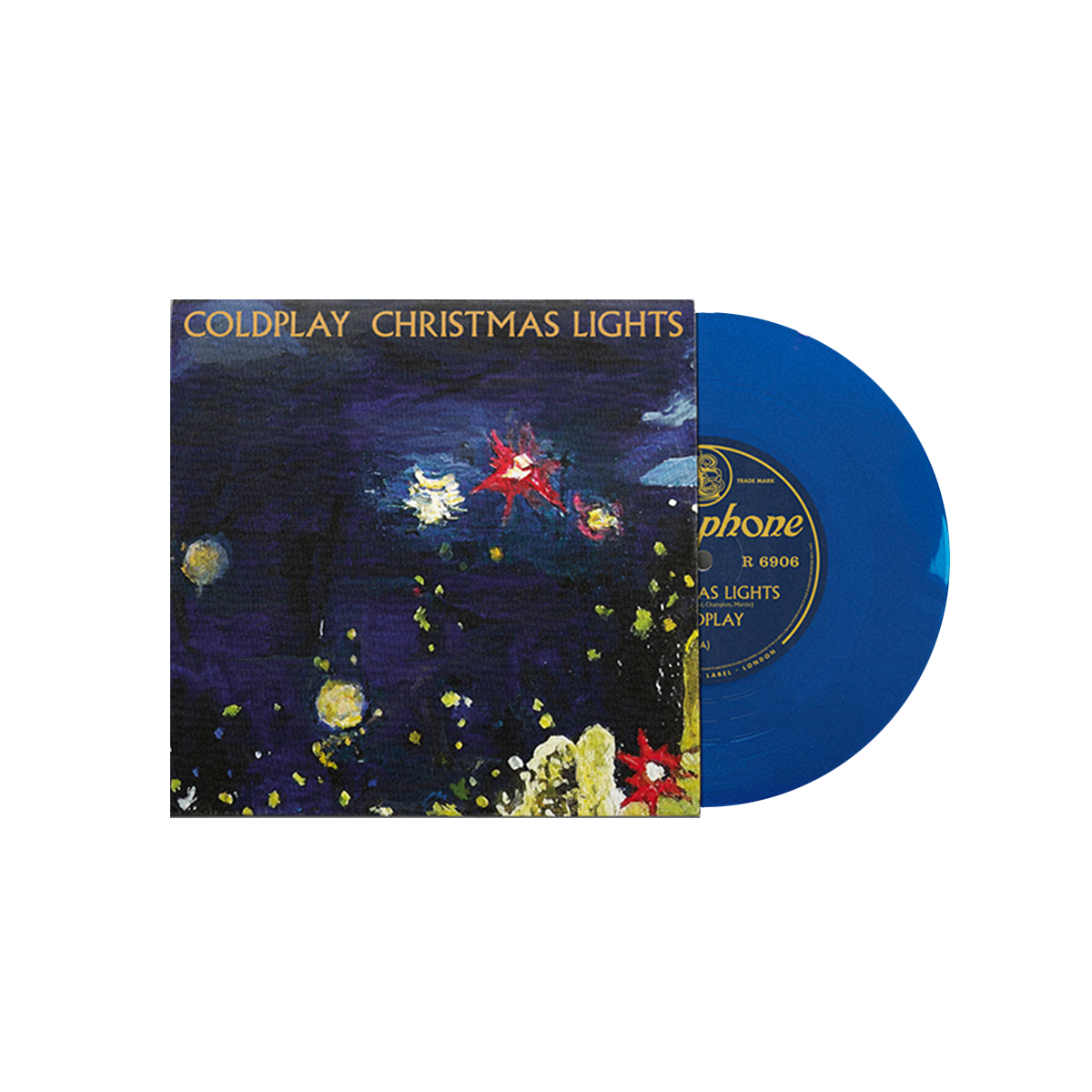 Coldplay - Christmas Lights BLUE 7" Single