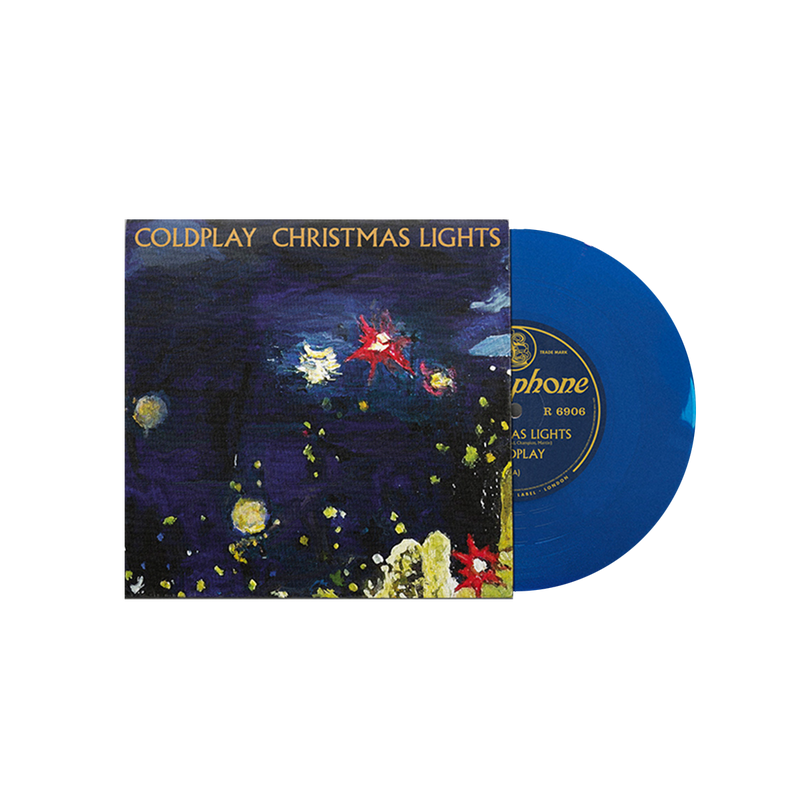 Coldplay - Christmas Lights BLUE 7" Single