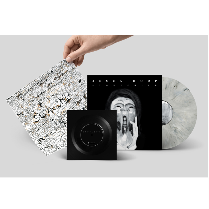 Jesca Hoop - Stone Child : Exclusive White & Black Marble Numbered Vinyl LP in Mirror Board Sleeve plus Signed Art Print plus Flexidisc*DINKED EXCLUSIVE 015