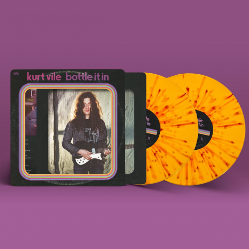Kurt Vile - Bottle It In 'Orange Yellow Splatter' Double Vinyl LP in Die Cut Sleeve *DINKED EXCLUSIVE 001