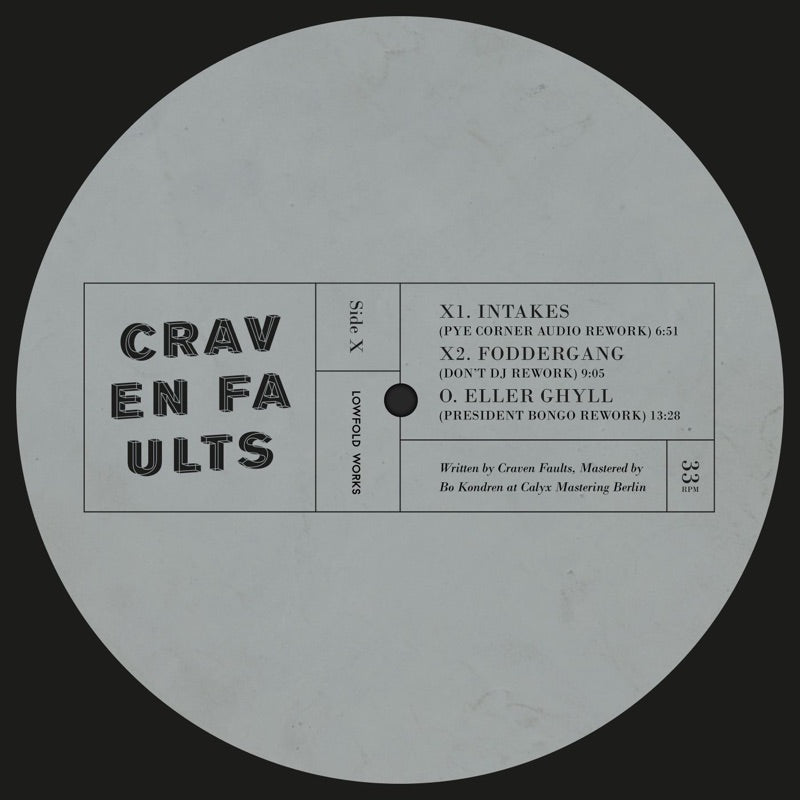 Craven Faults - Lowfold Reworks: Vinyl 12"