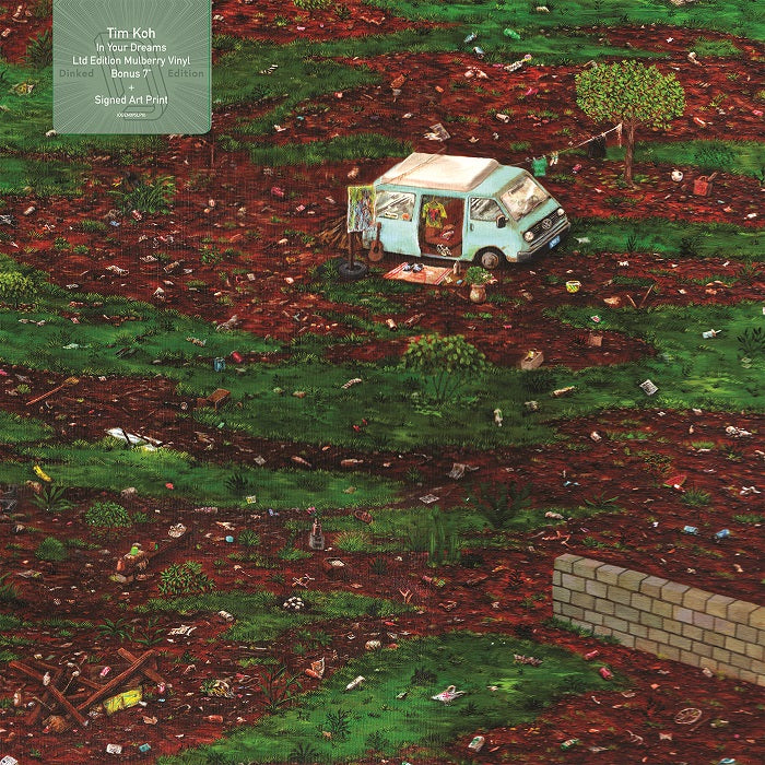 Tim Koh - In Your Dreams: Exclusive Mulbery Coloured Vinyl LP PLUS bonus 7" and Signed print*DINKED EXCLUSIVE 059
