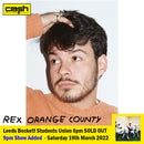 Rex Orange County - Who Cares? : Various Formats + Ticket Bundle EXTRA 9pm show  (Album Launch Show at Leeds Beckett Students Union)