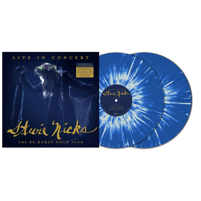 Stevie Nicks - Live In Concert The 24 Karat Gold Tour : Limited National Album Day Blue & White Splatter Vinyl LP