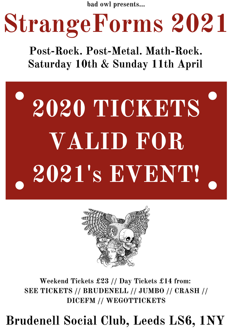 StrangeForms 2020 10/04/21 - 11/04/21 @ Brudenell Social Club *Cancelled